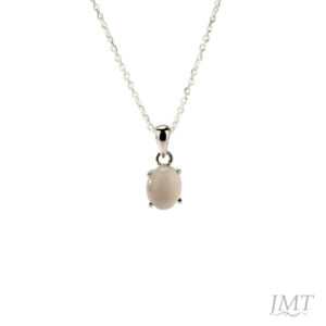 Grey Moon Stone 925 Silver   Pendant
