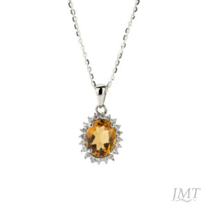 Citrine 925 Silver Pendant