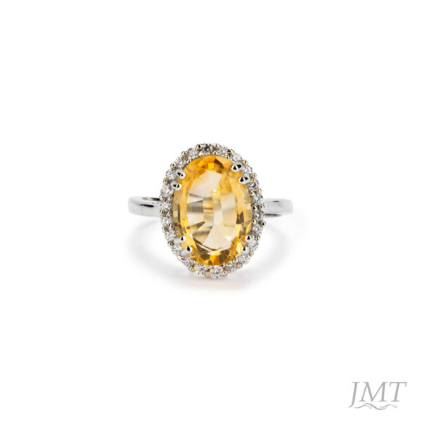 Citrine 925 Silver Ring
