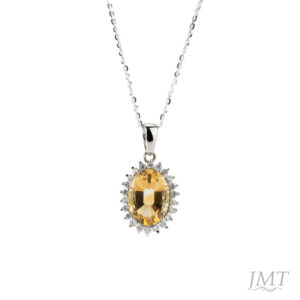 Citrine 925 Silver Pendant