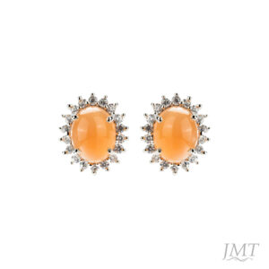 Peach Moon 925 Silver Earrings