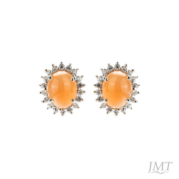 Peach Moon 925 Silver Earrings