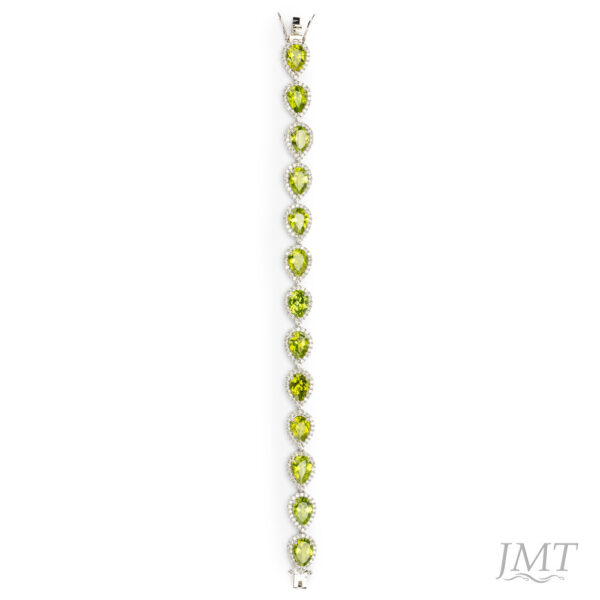 Peridot 925 Silver Bracelet