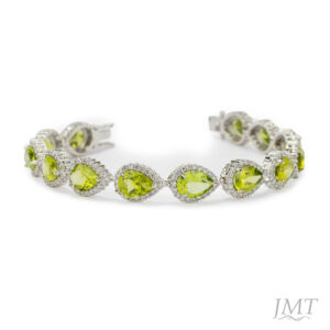 Peridot 925 Silver Bracelet