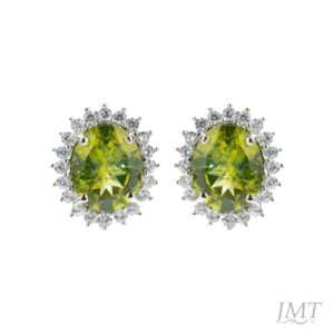 Peridot 925 Silver Earrings