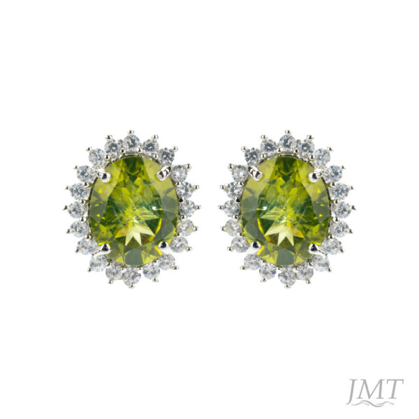 Peridot 925 Silver Earrings