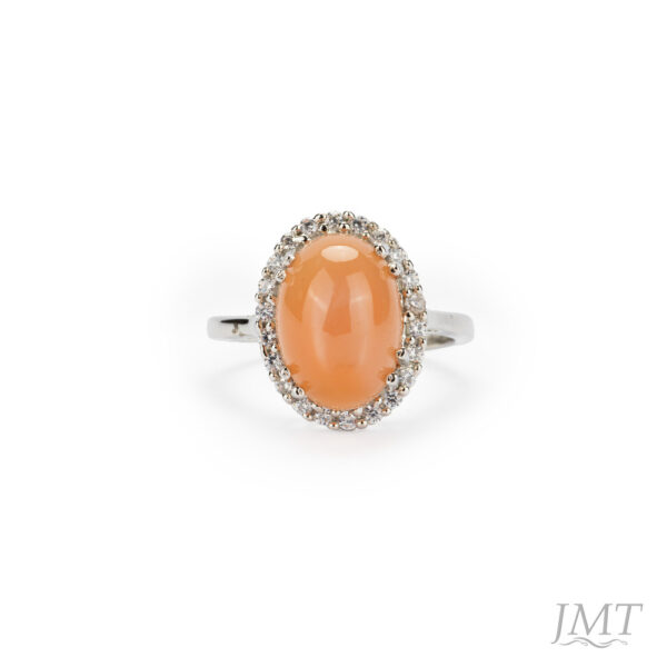 Peach Moon 925 Silver Ring