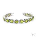 Peridot 925 Silver Bracelet Peridot 925 Silver Bracelet