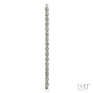 Aquamarine 925 Silver Bracelet