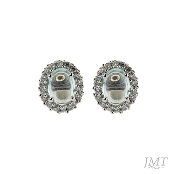 Aquamarine 925 Silver Earrings