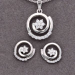 925 Sterling Silver Neclace Set