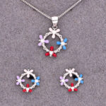 925 Sterling Silver Neclace Set