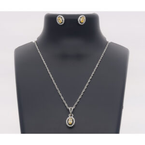 925 Sterling Silver Neclace Set