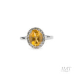 Citrine 925 Silver Ring