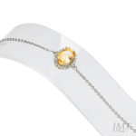 Citrine 925 Silver Bracelet