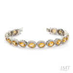 Citrine 925 Silver Bracelet