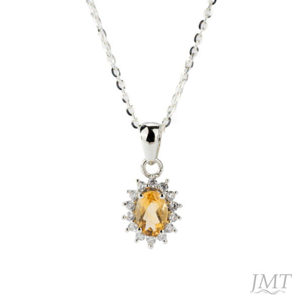 Citrine 925 Silver Pendant