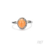 Peach Moon 925 Silver Ring