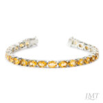 Citrine 925 Silver Bracelet