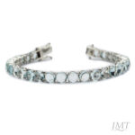 Aquamarine 925 Silver Bracelet