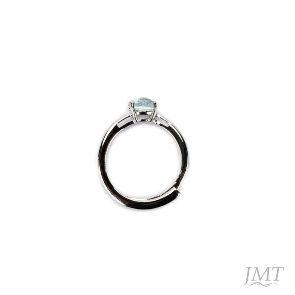 Aquamarine 925 Silver Ring