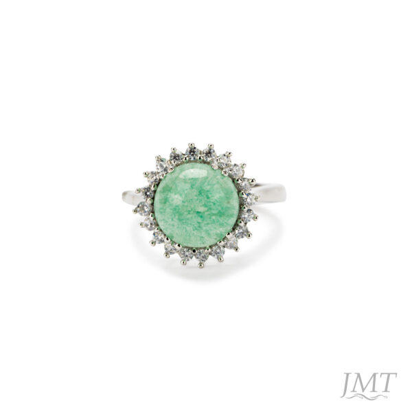 Aventurine 925 Silver Ring