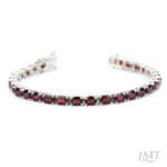 Garnet 925 Silver Bracelet