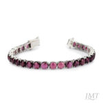 Rhodolite Garnet 925 Silver   Bracelet