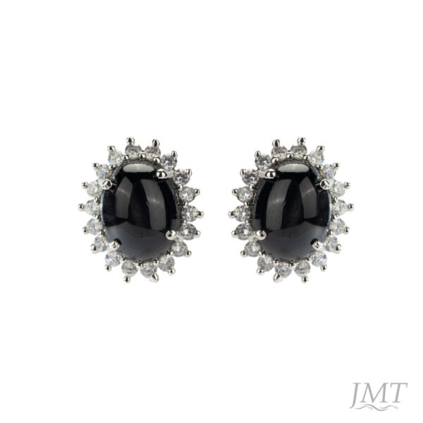 Black Star 925 Silver Earrings