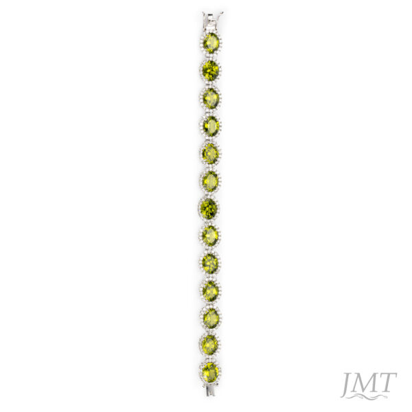 Peridot 925 Silver Bracelet