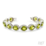 Peridot 925 Silver Bracelet