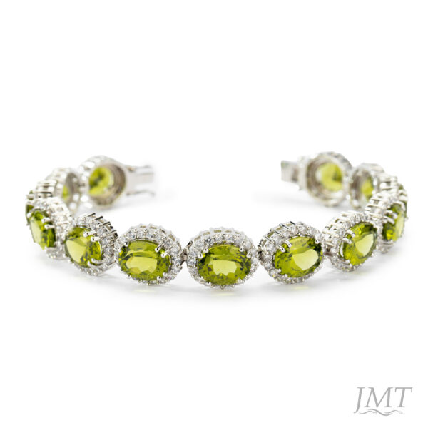 Peridot 925 Silver Bracelet