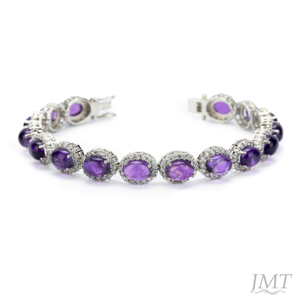 Amethyst 925 Silver Bracelet