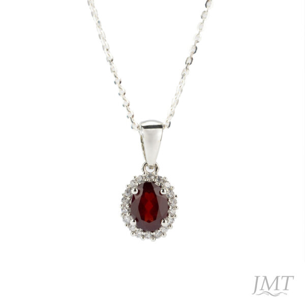 Garnet 925 Silver Pendant