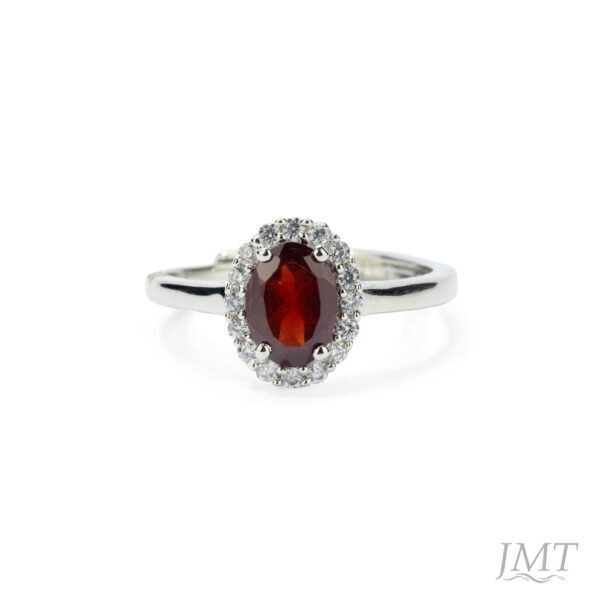 Garnet 925 Silver Ring