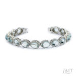 Aquamarine 925 Silver Bracelet