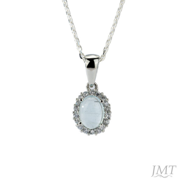 Aquamarine 925 Silver Pendant