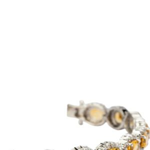 Citrine 925 Silver Bracelet