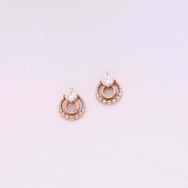 Rose Gold Ear Ring | 18k Gold Earrings