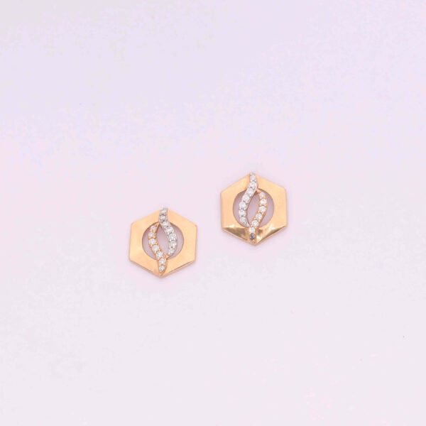 Rose Gold Ear Ring | 18k Gold Earrings