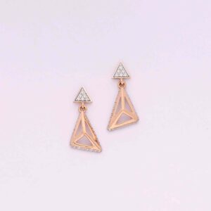 Rose Gold Ear Ring | 18k Gold Earrings