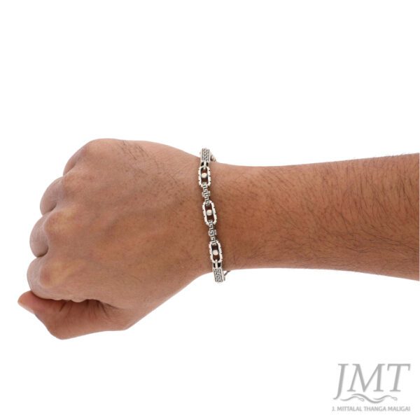 925 Men's Antique Silver Bracelet |JMT