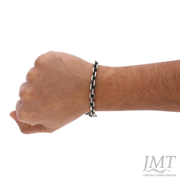 925 Men's Antique Silver Bracelet |JMT